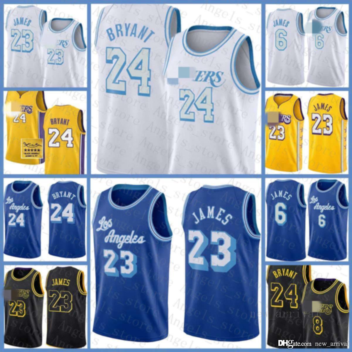 

Earvin 32 Johnson Shaquille 34 O'Neal Los Angeles Lakers Kobe 24 Bryant 2021 Basketball Jersey White Ivory, Black;red