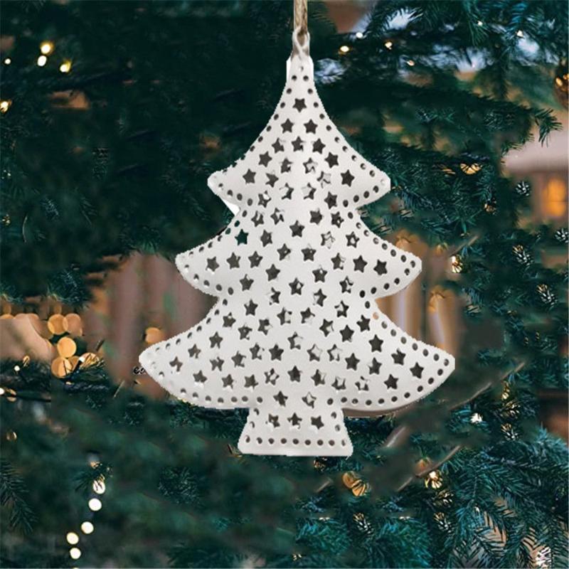 

Christmas Decorations Heart Pendant Souvenir Merry T Ree Ornaments Metal Cutout