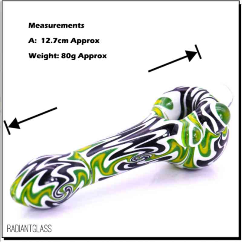 

5" colorfull glass smoking pipes hand-make tobacco pipe marble with great price water accessories