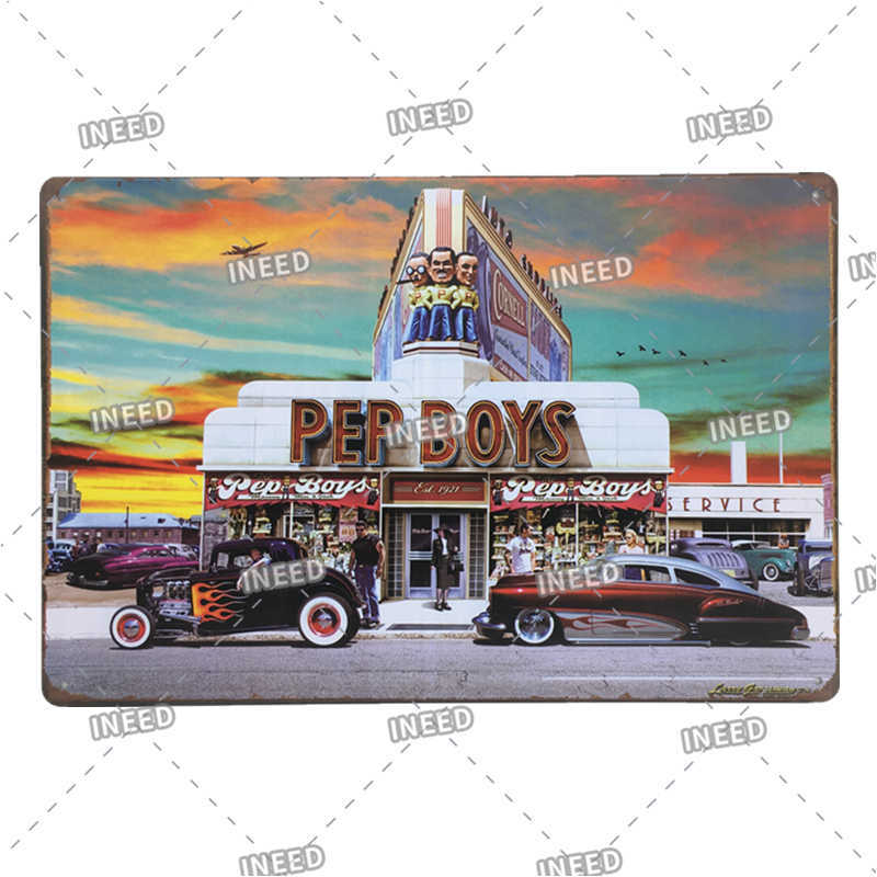 

The Endless Summer Car Tin Poster Vintage Pep Boys Metal Chic Beach Decor Garage Man Cave Wall Sticker Tinplate Sign