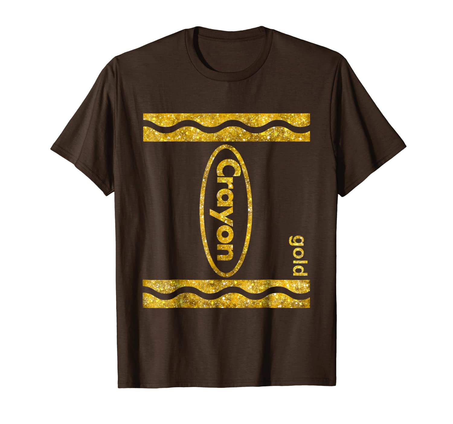 

crayon costume gold, White;black