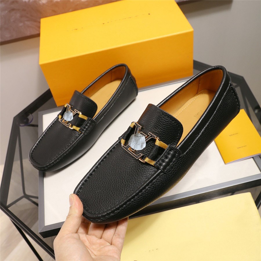 

2021 Luxury Men Lofer Shoe Man Spring Summer Quality Suede Leather Sneakers Big Size 38-46 Slip-On Loafers Male Flat Soft Driving Shoes, Black