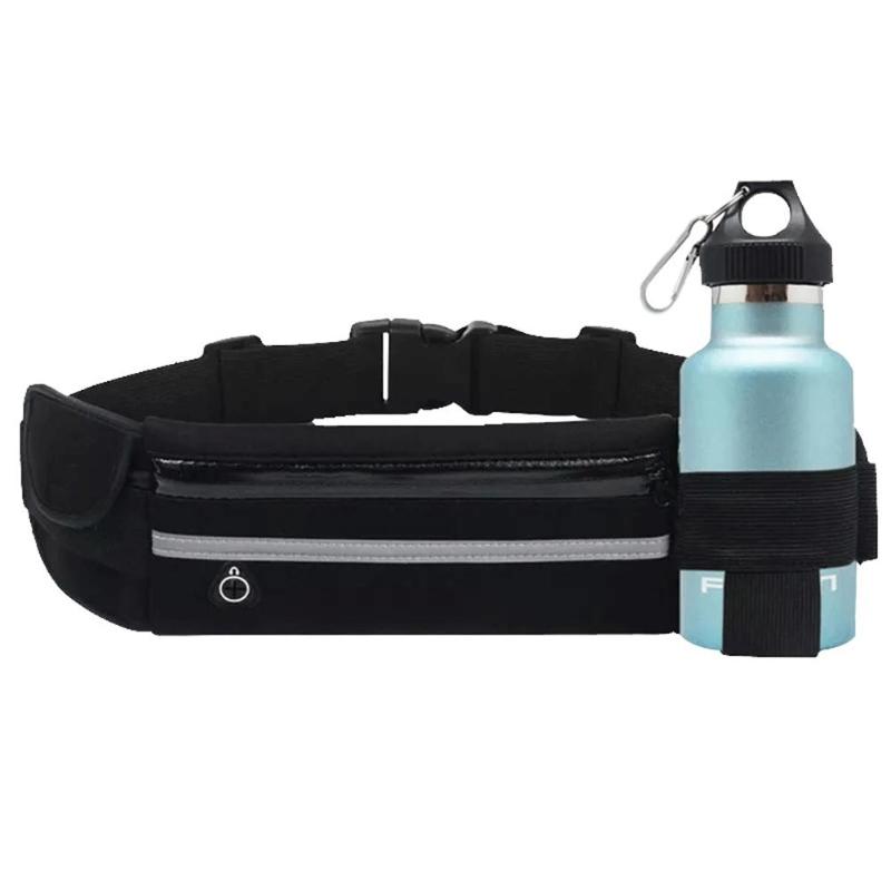

Outdoor Bags Running Waist Bag Waterproof Phone Container Jogging Hiking Sports Belt Belly Fitness With Reflective Stripes, Purple