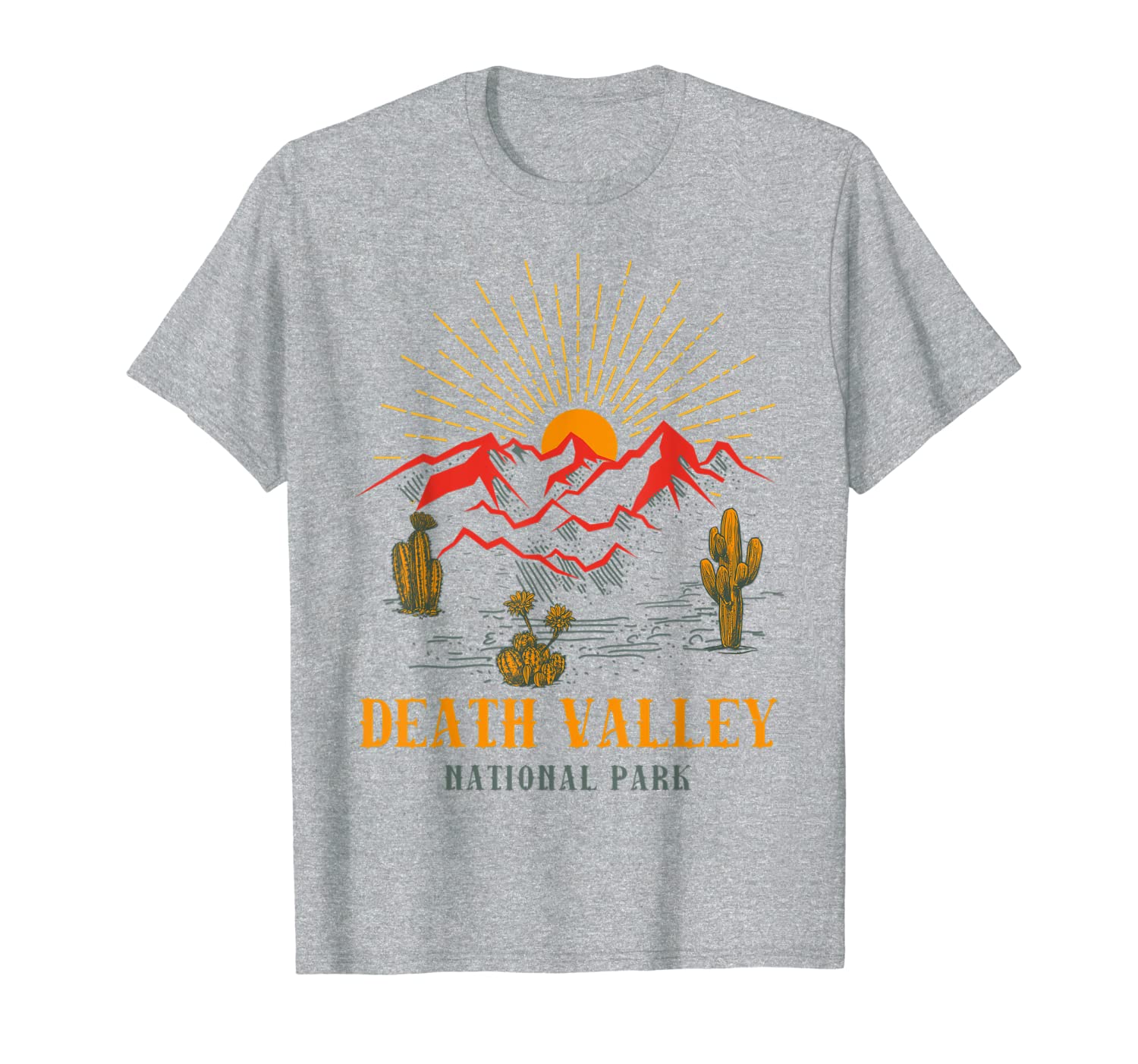 

death valley national park novelty graphic design t-shirt, White;black