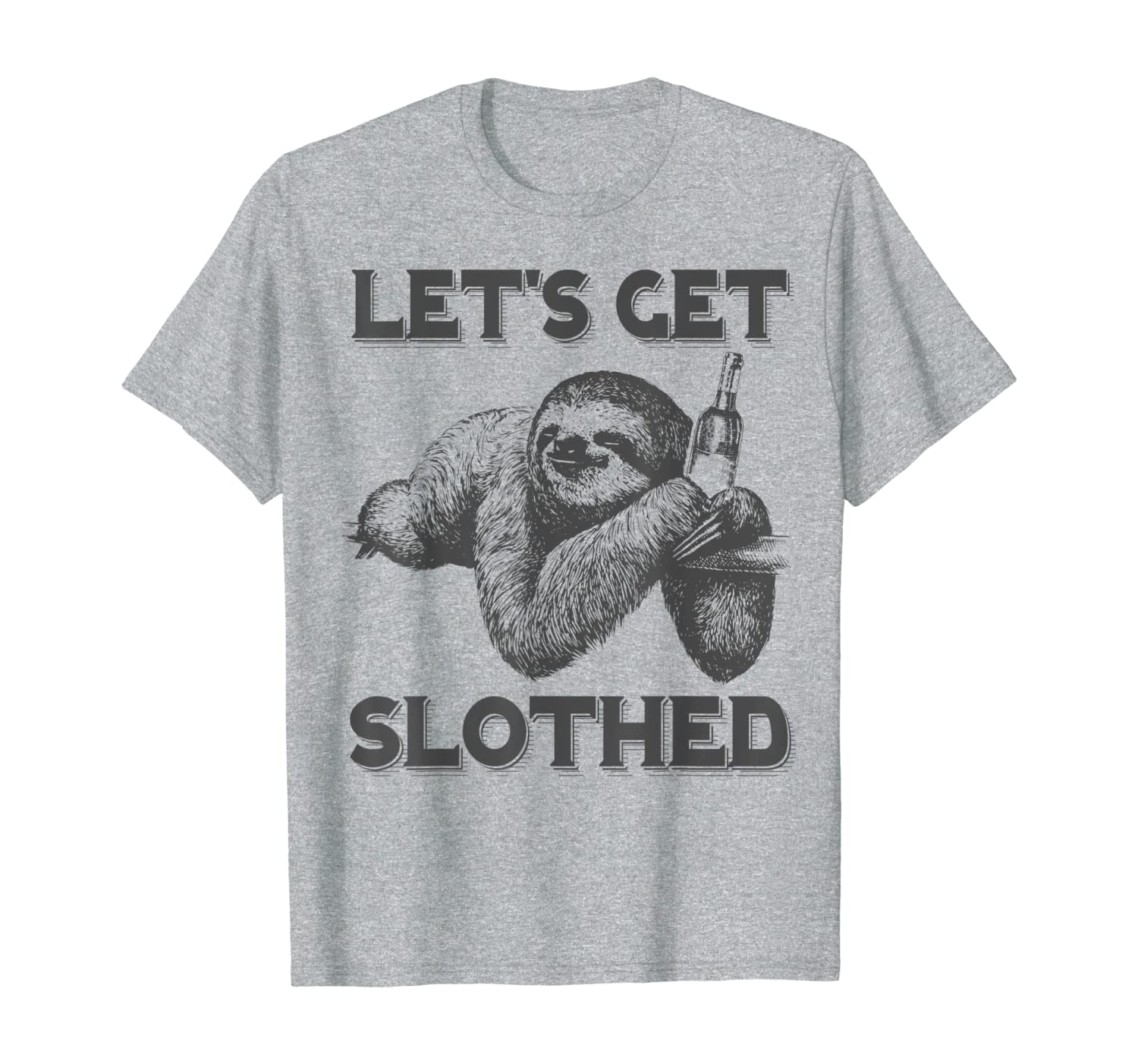 

let's get slothed funny beer drinking sloth men women gift t-shirt, White;black