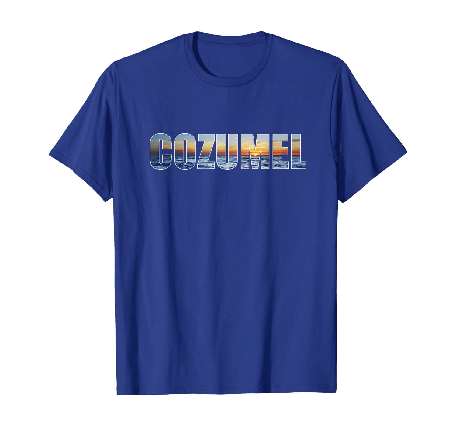 

Cozumel Mexico Souvenir Tee, White;black