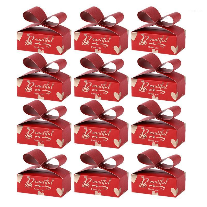 

Gift Wrap 50 Pcs Portable Case Paper Storage Handbag Red Wedding Party Bag