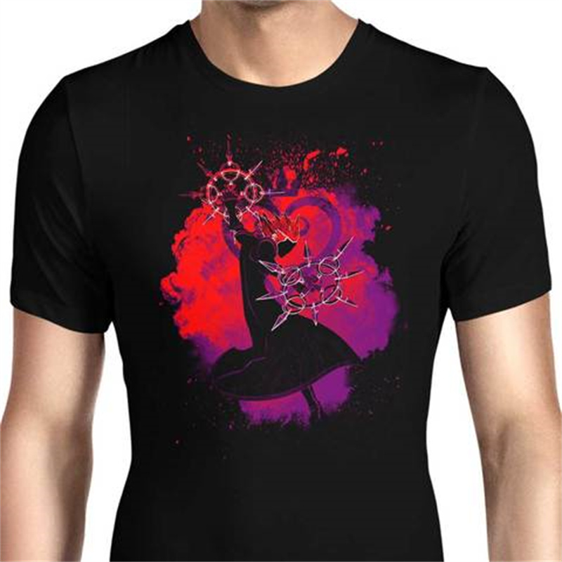 

Fashion cartoon dancing people print pattern round neck men's and women's short-sleeved T-shirts comfortable and loose leisure, White;black