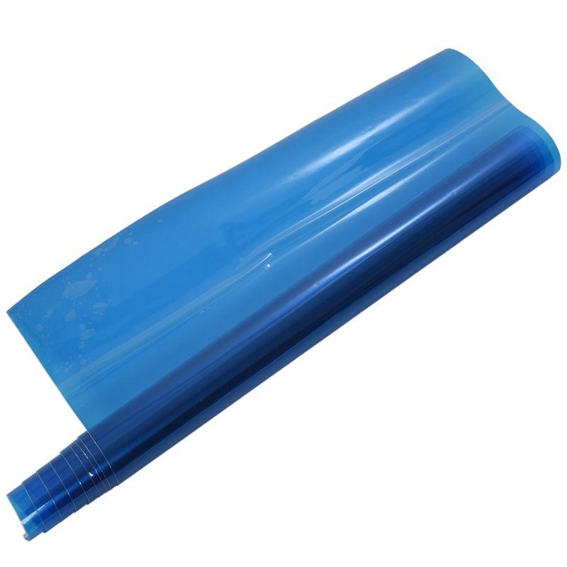 

Car Headlights 16"x48"/40x120cm Shade Taillight Headlight PVC Film Cover DIY, Blue