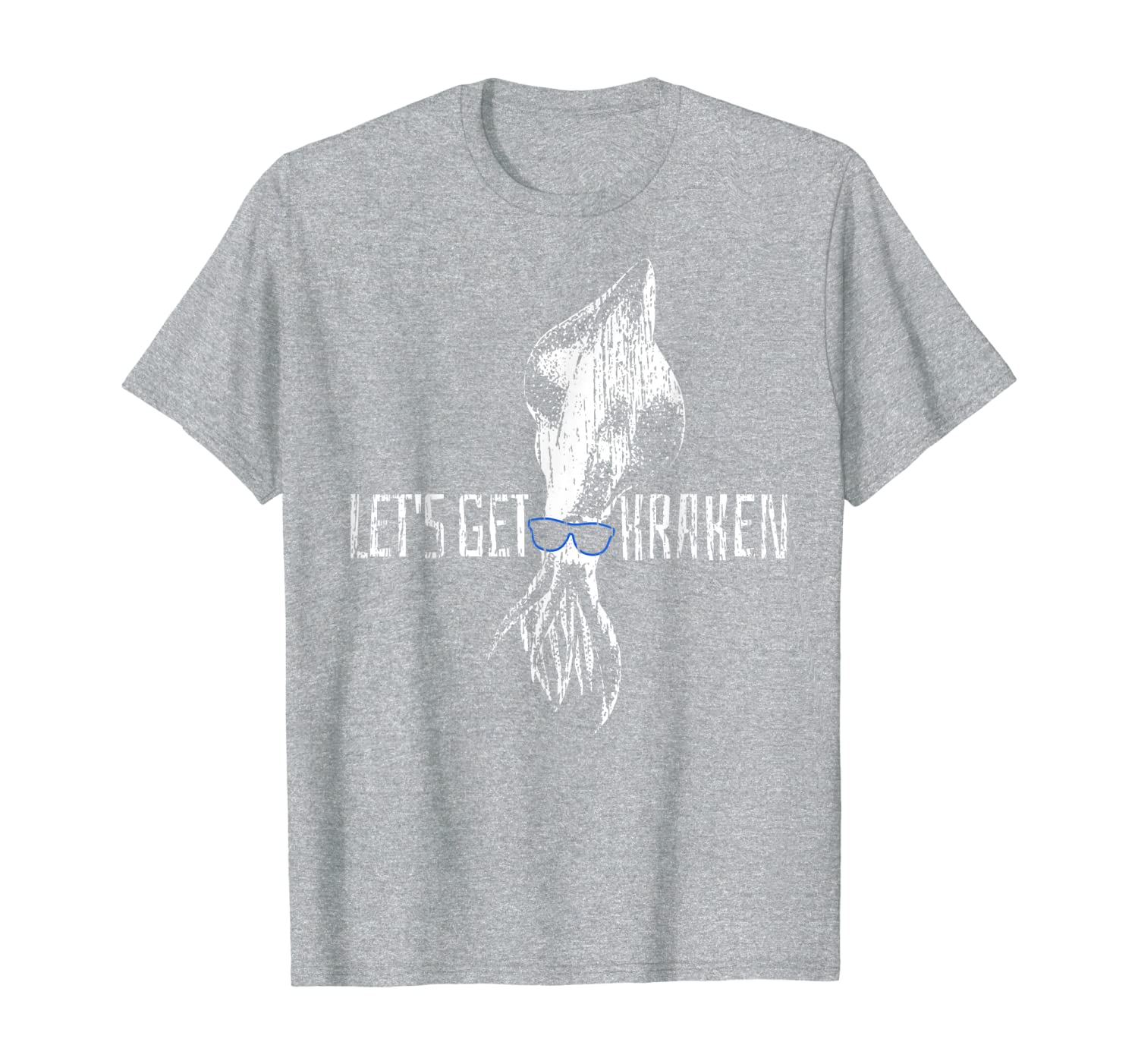 Squid Tshirt Lets Get Kraken Tee Marine Biology Vintage Gift-image-702615915