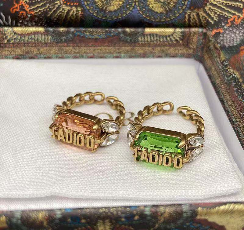 

80% Off High Quality Jewelry Outlet Online family's new summer glittering letters ear wheat ring, old super flash female index finger ring Clearance Sale