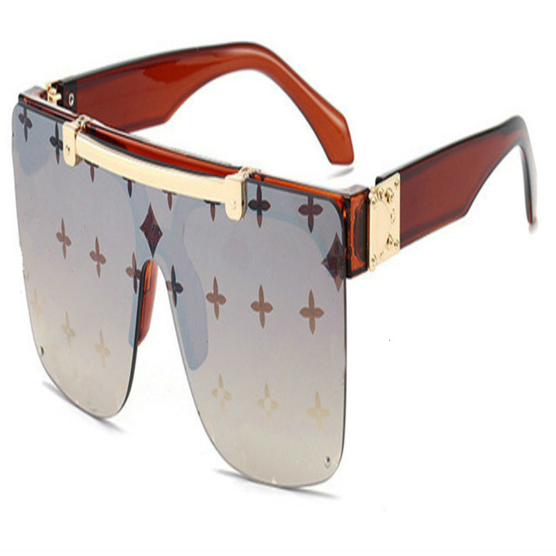 Sunglasses Fashion Luxury Women Brand Designer Unisex Flip Up Square Steampun Men Male Shades Cool Couple Models-image-703865852