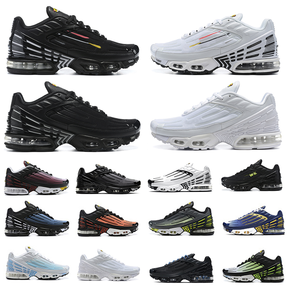 

Tn plus 3 mens running shoes tn3 Topography Pack Triple Simple white black hyper classic neon men women Tiger Laser Blue Ghost Green Grey Navy trainers sports sneakers, Color#1