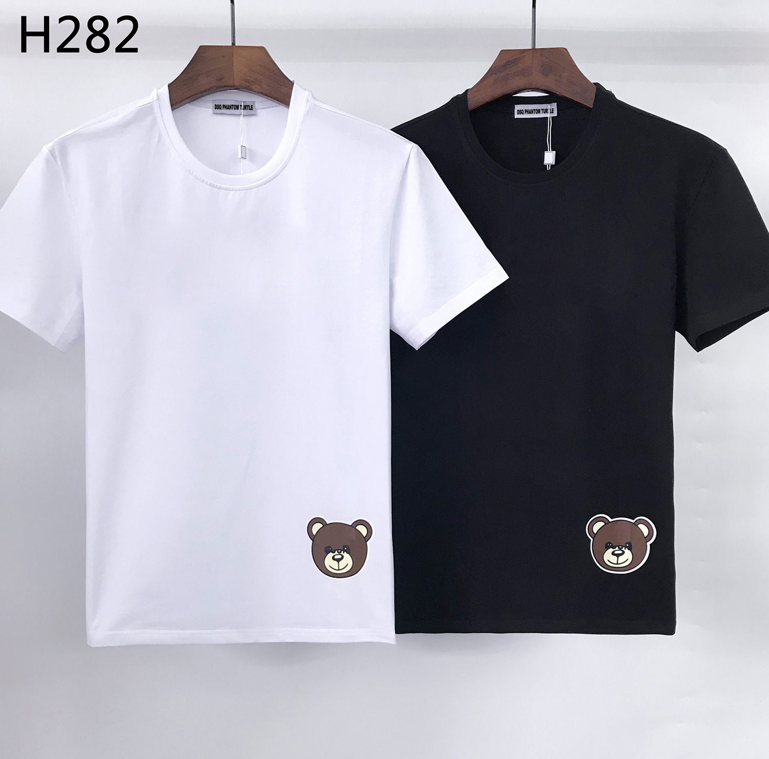 

DSQ PHANTOM TURTLE 2021SS New Mens Designer T shirt Italian fashion Tshirts Summer DSQ T-shirt Male High Quality 100% Cotton Tops 61914, Black