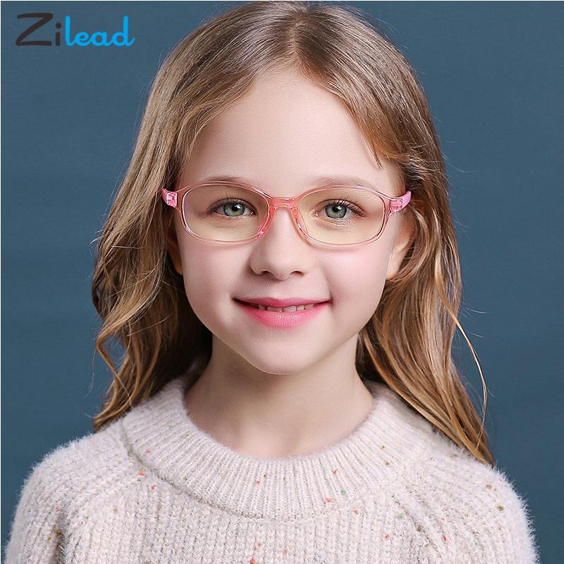 

Fashion Sunglasses Frames Zilead Children Glasses Anti Blue Ray Colored Frame Flat Transparent Lens Spectacles Kids For Boys And Girls TR90
