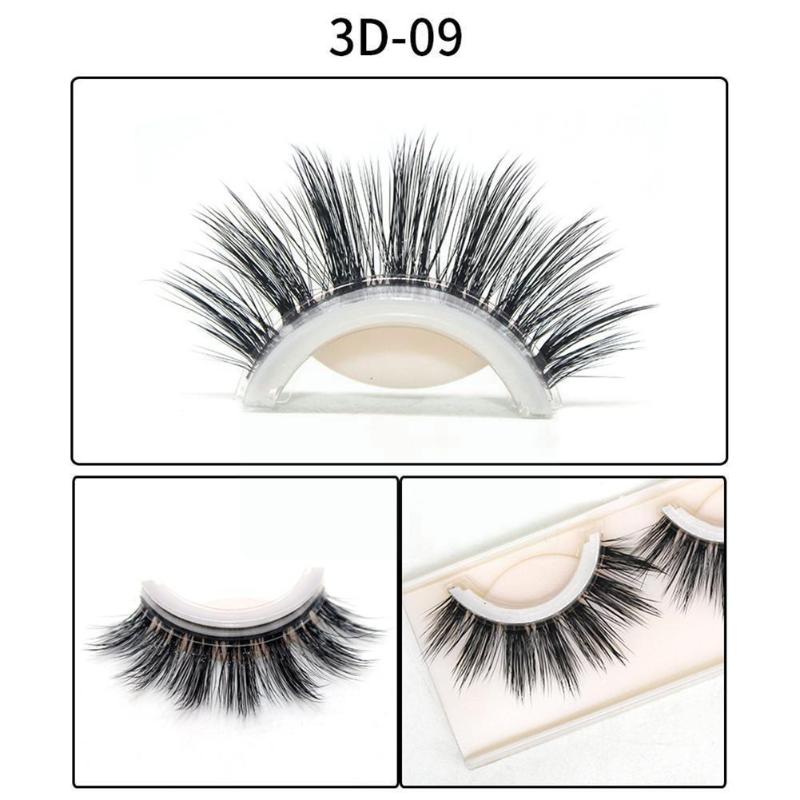 

False Eyelashes Self-adhesive 3D Fiber 3 To Glue No Seconds Wear K2T6