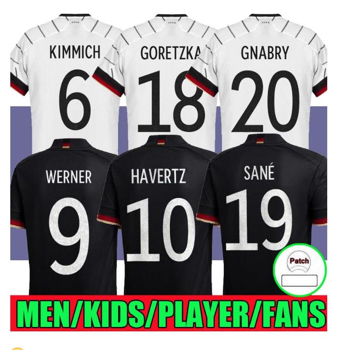 

Germany Soccer Jerseys FANS version 2021 Gundogan GNABRY WERNER KROOS 21 22 KIMMICH men maillot de foot football shirt Sane Goretzka CAN HAV, Black;yellow