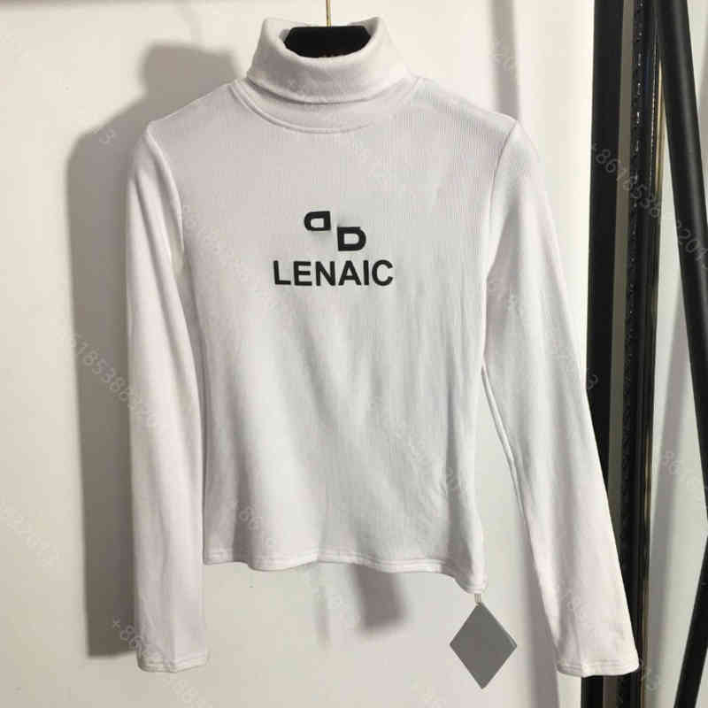 Mode Designer T-shirt Femmes Coton Ronde Col Col Pull-Flover Logo Bal ... GA Marque Pull à manches longues SHIRE SHIRE BORD DE CHEMISES DE LA LAI
