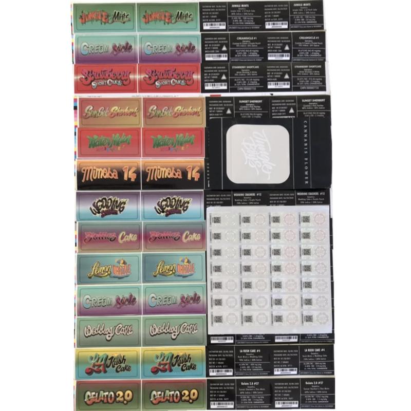 

Gift Wrap Jungle 7g Mylar Bags (EMPTY BAGS) Boys Contains Labels And Stickers