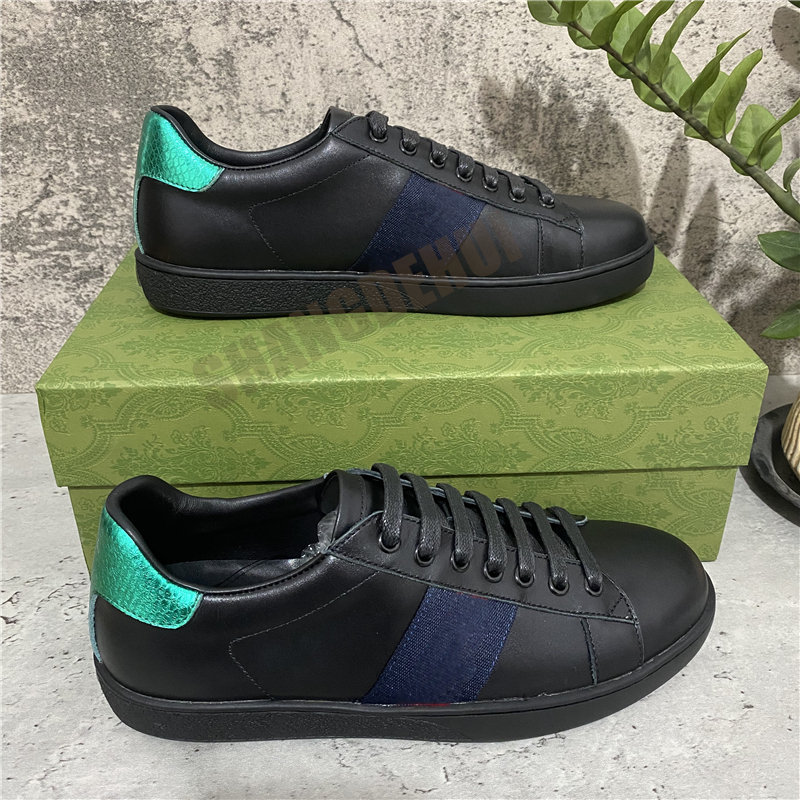 2022 Top Quality Hommes Femmes Chaussure Femmes Snake Tiger Casual Véritable Cuir Chaussures Batteur de broderie Entraîneurs classiques Python Bo