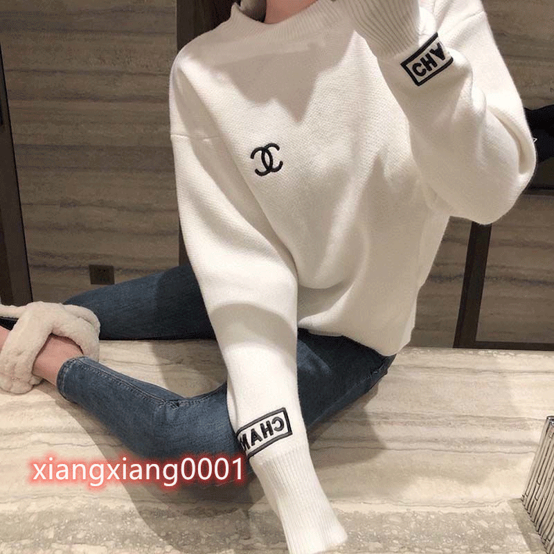 

2021 Women sweaters designers clothes high quality designer Loose big yards autumn winter luxury letter embroidery sweater Channel, Vip