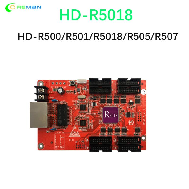 

Huidu Advertising LED Display Screen Full Color Controller HD-R5018 RGB Receiving Card 8xHub75E R500 R501 R505 T901 C15