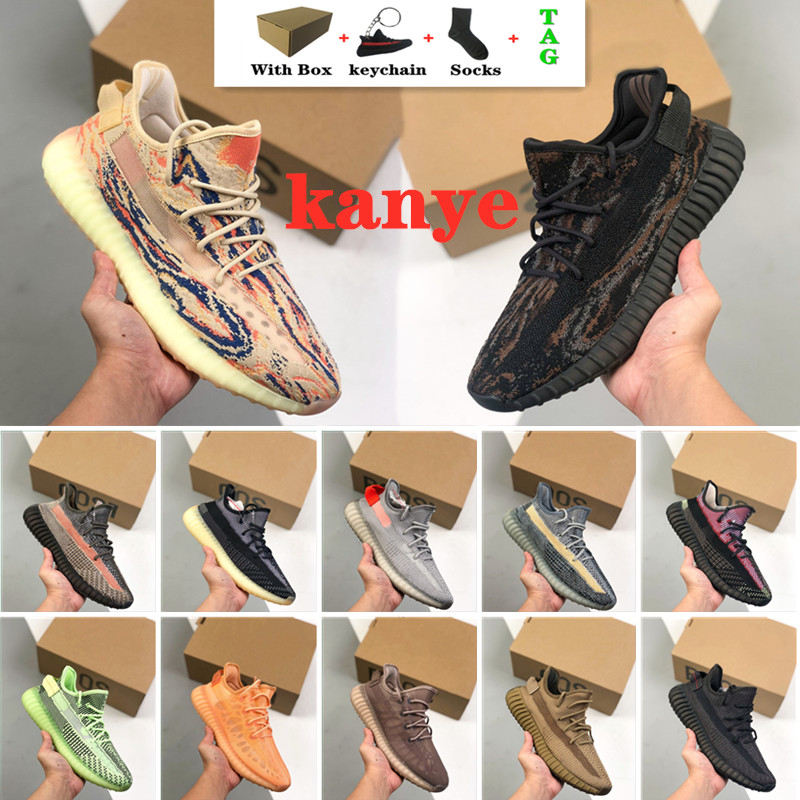 

With box Kanye Clay V2 West Static 3M Reflective Running Shoes beluga 2.0 Cinder Ash Pearl Black Red Carbon Zyon Zebra Sand Taupe Mens Women