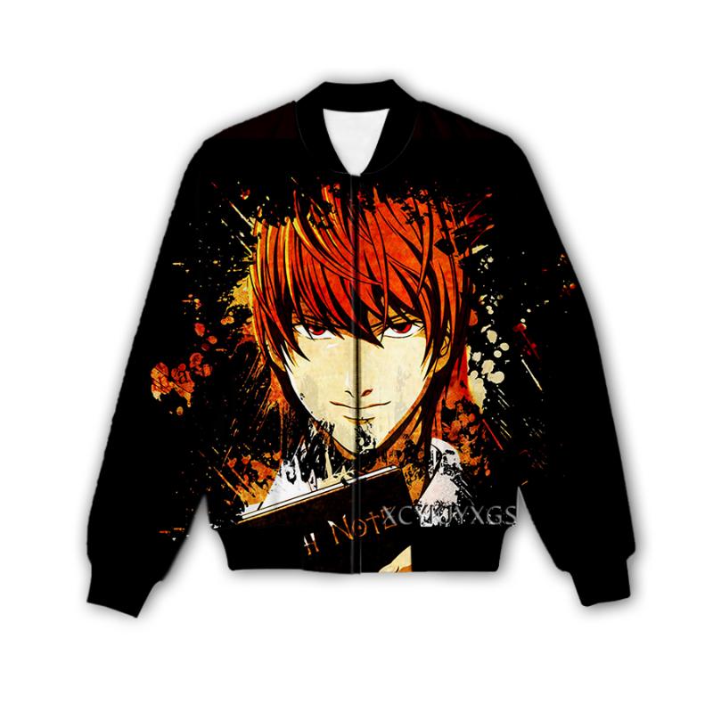 

Men's Jackets Xinchenyuan Fashion Men/Women's Anime Death Note 3D Printed Jacket Streetwear Men Loose Sporting & Coat M106, Black;brown