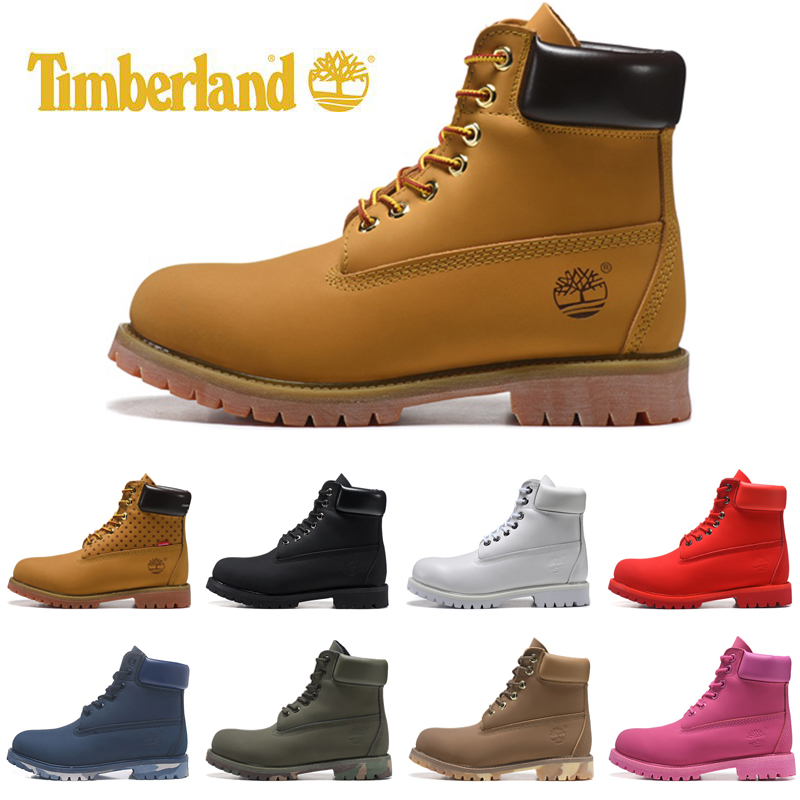

Newest Timberland Boots Designer Men Women TBL Boot Luxury Leather Shoes Ankle martin shoe for cowboy Yellow Red Camo Black Pink outdoor trainers size 36-45, #1