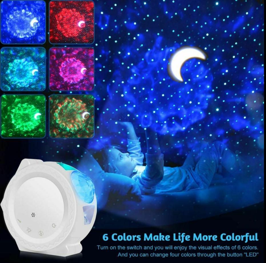 

Star Projector Night Light Galaxy Projector Light Smart Life Work with Alexa Home Ocean Wave Night Sky Projector Star Lights for Party& Kids