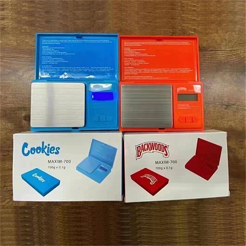 

Cookie Backwoods Electronic Scale 700g 0.1g Jewelry Gold Tobacco Stash Weight Vapes Measurement Device Herb Digital Weigher Balance Flip Style Kit