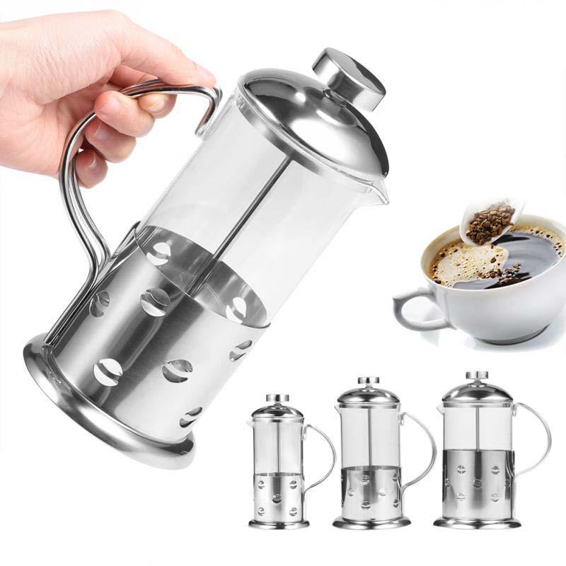 

Coffee Pots Manual Pot 350/600/800ml Filter Stainless Steel Teapot Pressure Plunger French Press Maker Kettle
