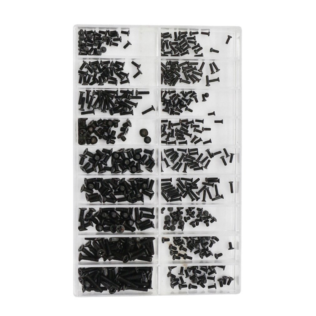 500 pièces 18 Types Mini vis Kit de bricolage ordinateur portable montage écran de réparation ensemble plus rapide numérique électronique Phillip
