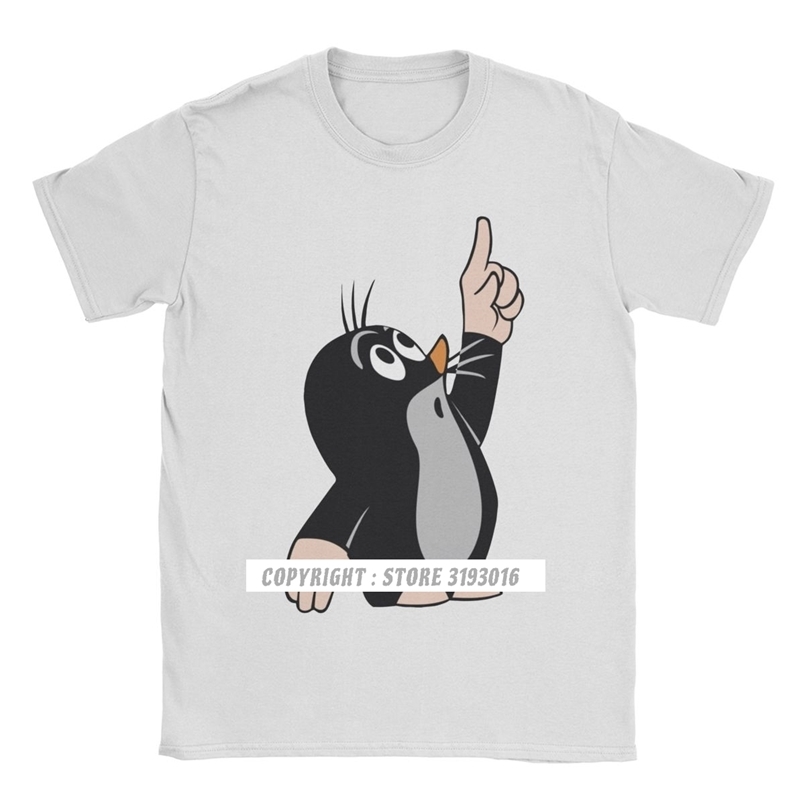 

Men's T-Shirts Mole Pointing Funny Tshirt Camisas Hombre 3D Printed Krtek Little Maulwurf Cute Graphic T Shirts Men Gift 210707, Brown