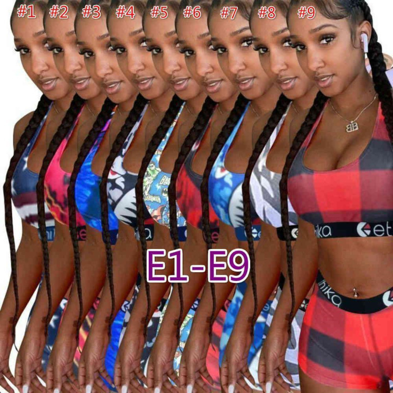

Women Tracksuits Swimwear Ethika Designer Slim Sexy Vest Shorts Two Piece Sets Swimsuits Pattern Printed Bikini 43 Colors Swimming Clothes, Mix or leave a message