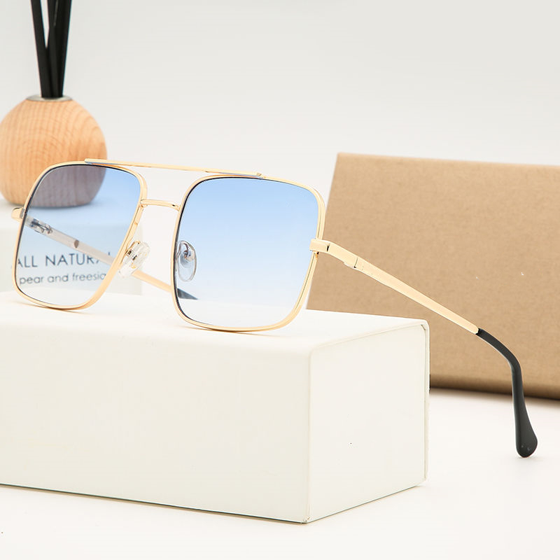 

2021 Fashion Sunglasses womens Mens designer Goggle sun glasses Vintage Metal Frame Square With Box