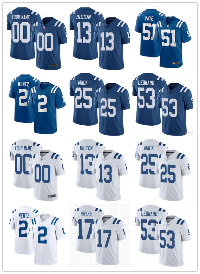 

custom Indianapolis Colts 51 Kwity Paye 53 Darius Leonar 2 Carson Wentz 28 Jonathan Taylor 56 Nelson Football Jerseys, Black;red