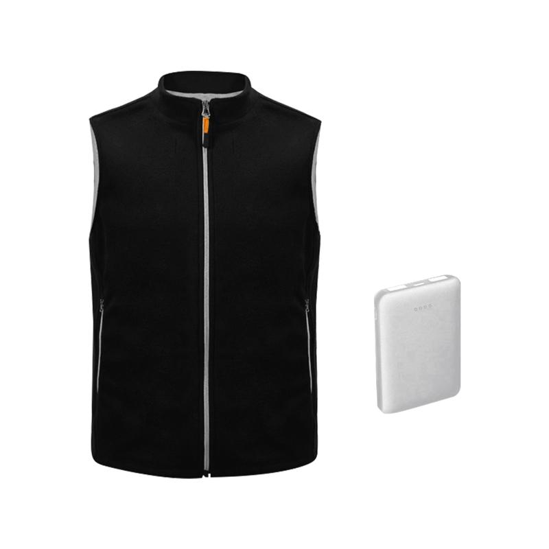 

Hunting Jackets With Power Bank Winter Fleece Keep Warm 3 Gear Men Women Zipper Heated Vest Electric USB Jacket Adjustable Soft Washable, Camo;black