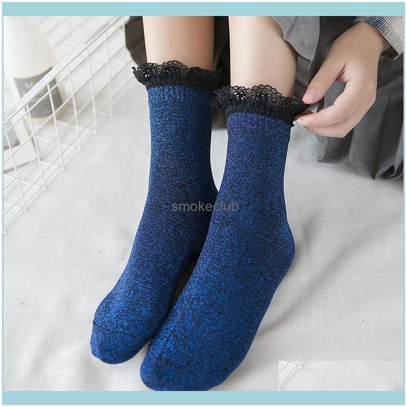 

Athletic As & Outdoors Sports Socks Women Cycling Tennis Yoga Floral Edge Lace Warm Winter For Outdoor Road Bicycling Drop Delivery 2021 6Tq, Dark red