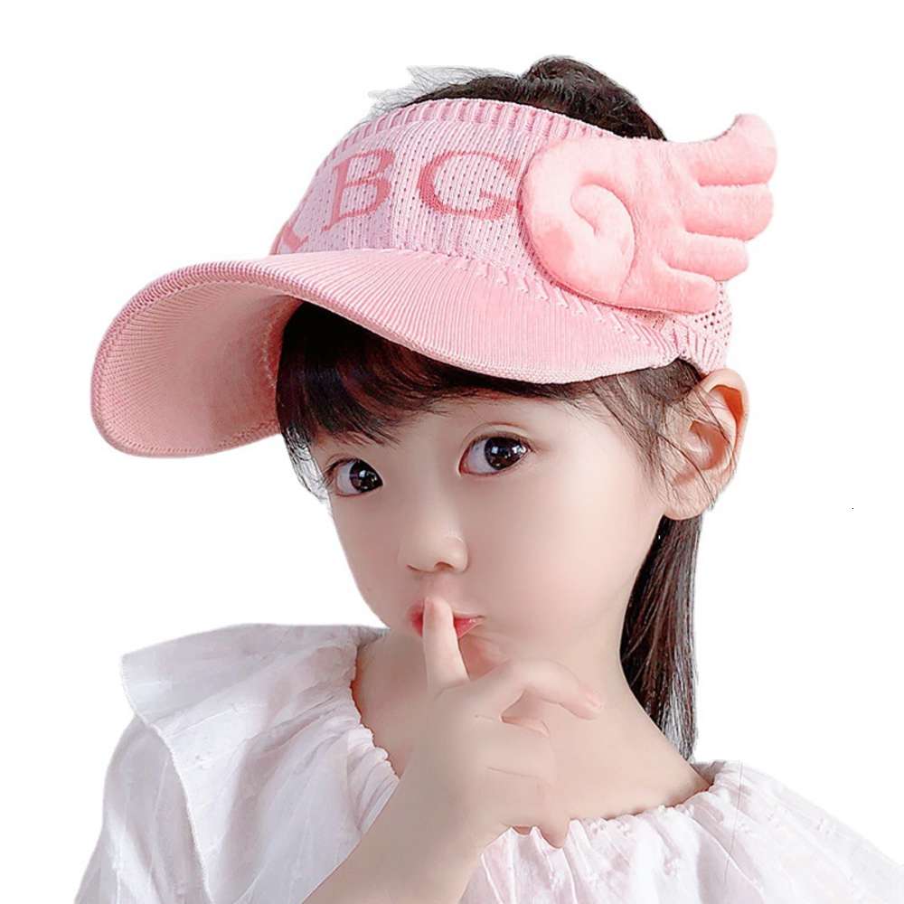 

Spring and summer baby sun hat children's boys girls little angel empty, Yellow