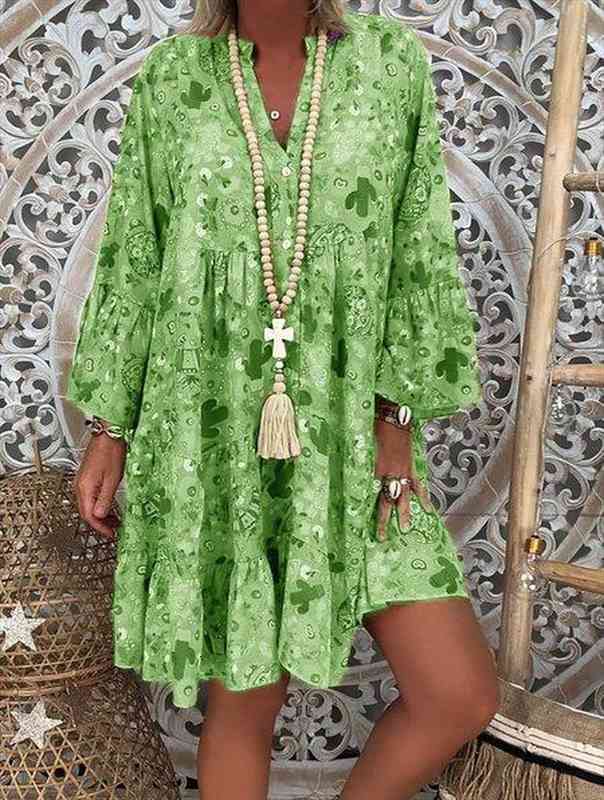 

fashion summer dress casual robe femme elegant zomer jurk print beach dresses vestido de festa loose and comfortable plus size, White