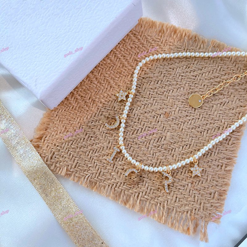 

Hot-Jewelry 2021 Newest kids Pearl Bracelet necklace Star Elements Matching Pearls
