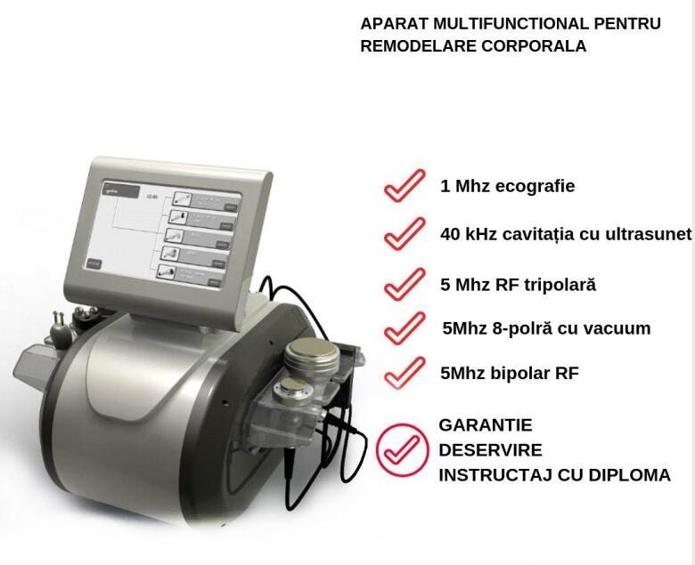 5 In 1 Multifunctional Fat Cellulite Removal Vacuum ultrasonic Cavitation RF System 40Khz Radio Frequency Slimming Machine-image-719971838