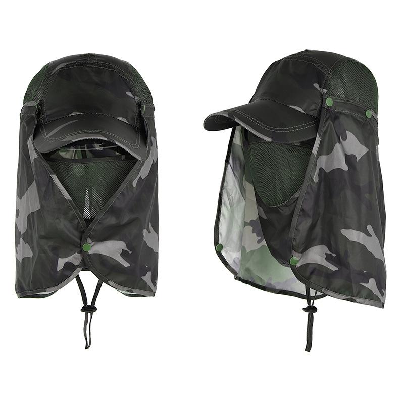 

Wide Brim Hats Hunting Shooting Multicam Mens Ladies Sun Protection Summer Face Neck Flap WaterProof Camping Fishing Hiking, Jungle