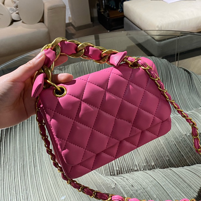 

Women's Luxurys Designers Tote Bags Enamel Green Rose Pink Classic C High Quality Matelasse Chain Cross body Purses Buckle Clutch Cosme