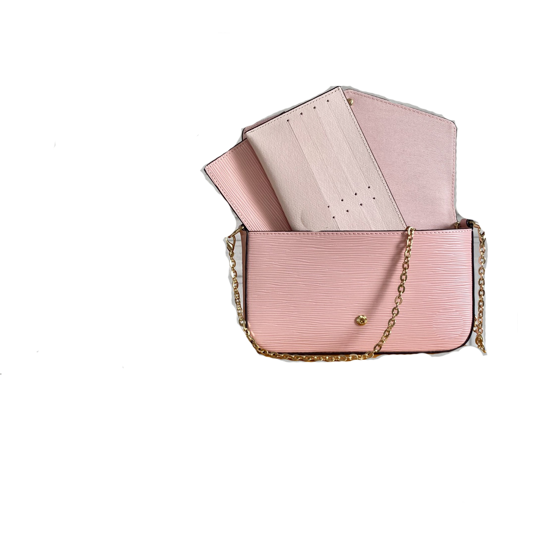 

High Quality Fashion Luxurys Shoulder Bag Onthego Medium Tote Women Designers Handbags By The Pool Monograms embossing Messenger Designer bags 1276, Pink
