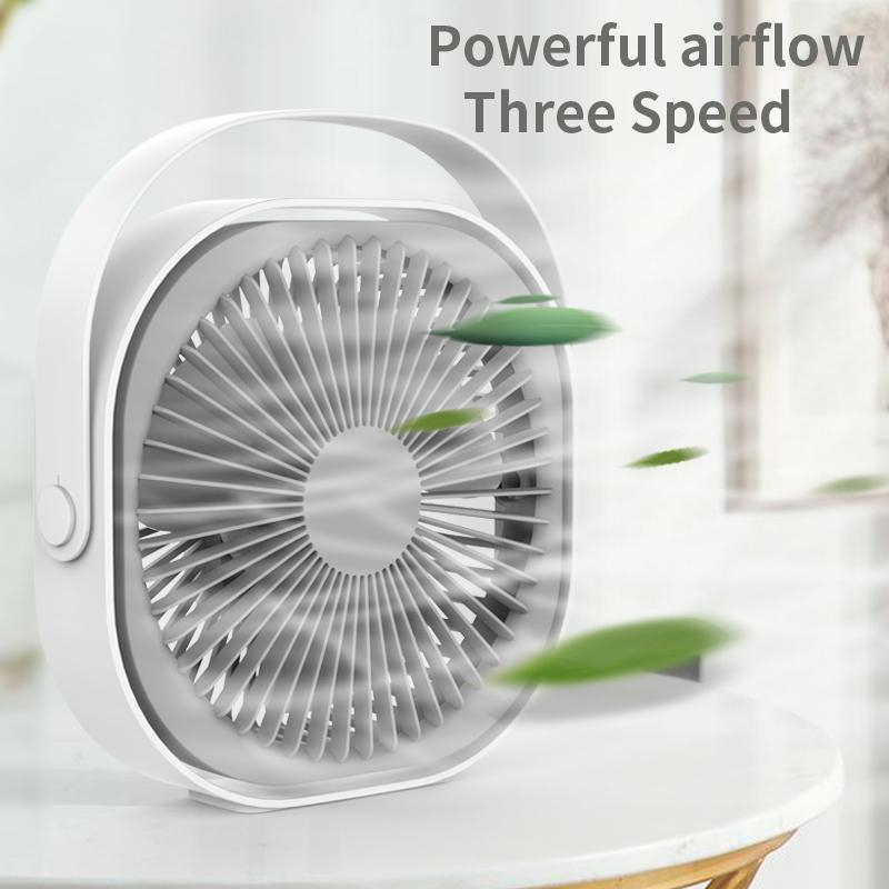 

Electric Fans Cool Gadgets Mobile Rechargeable Portable Handheld Desktop USB Fan Summer Cooler Strong Wind 3 Colors