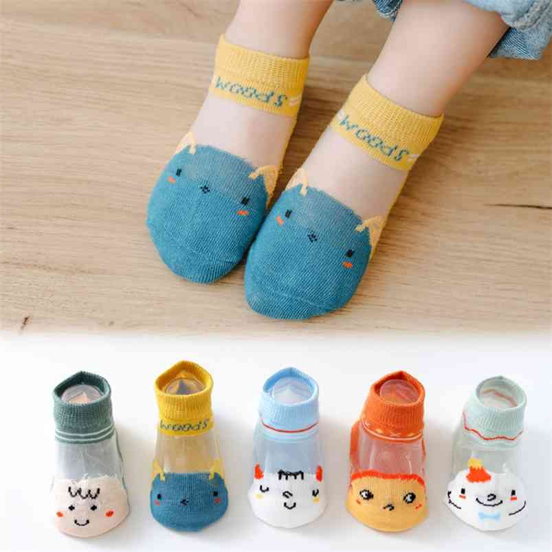 

Children's socks summer thin mesh animal boys and girls baby 210625, Pink;yellow