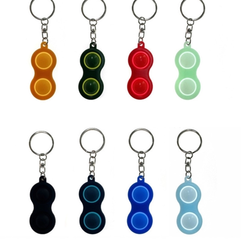 

Pop It Fidget Toys Push Bubble Poppers Sensory Toys Simple Dimple Stress Relief Reliver Silicone Decompression Fingertip Top Keychain H42GG4K
