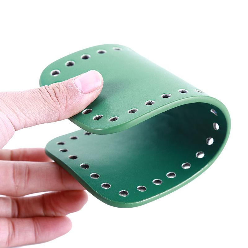 

Bag Parts & Accessories Creative Bottom For Knitting PU Patent Leather Rectangle With Holes Diy Crochet